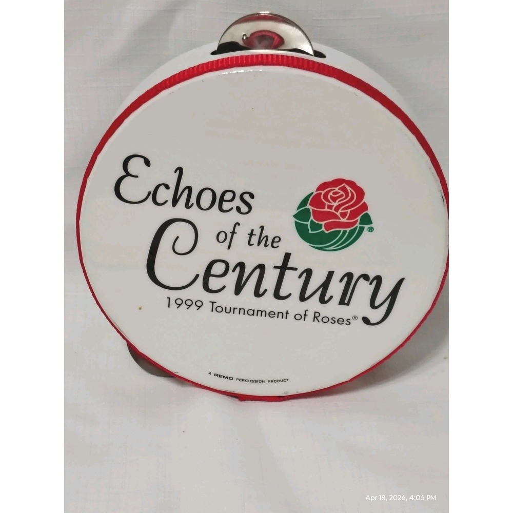 Rare 1999 Rose Bowl Parade Shirley Temple Grand Marshal Souvenir Tambourine